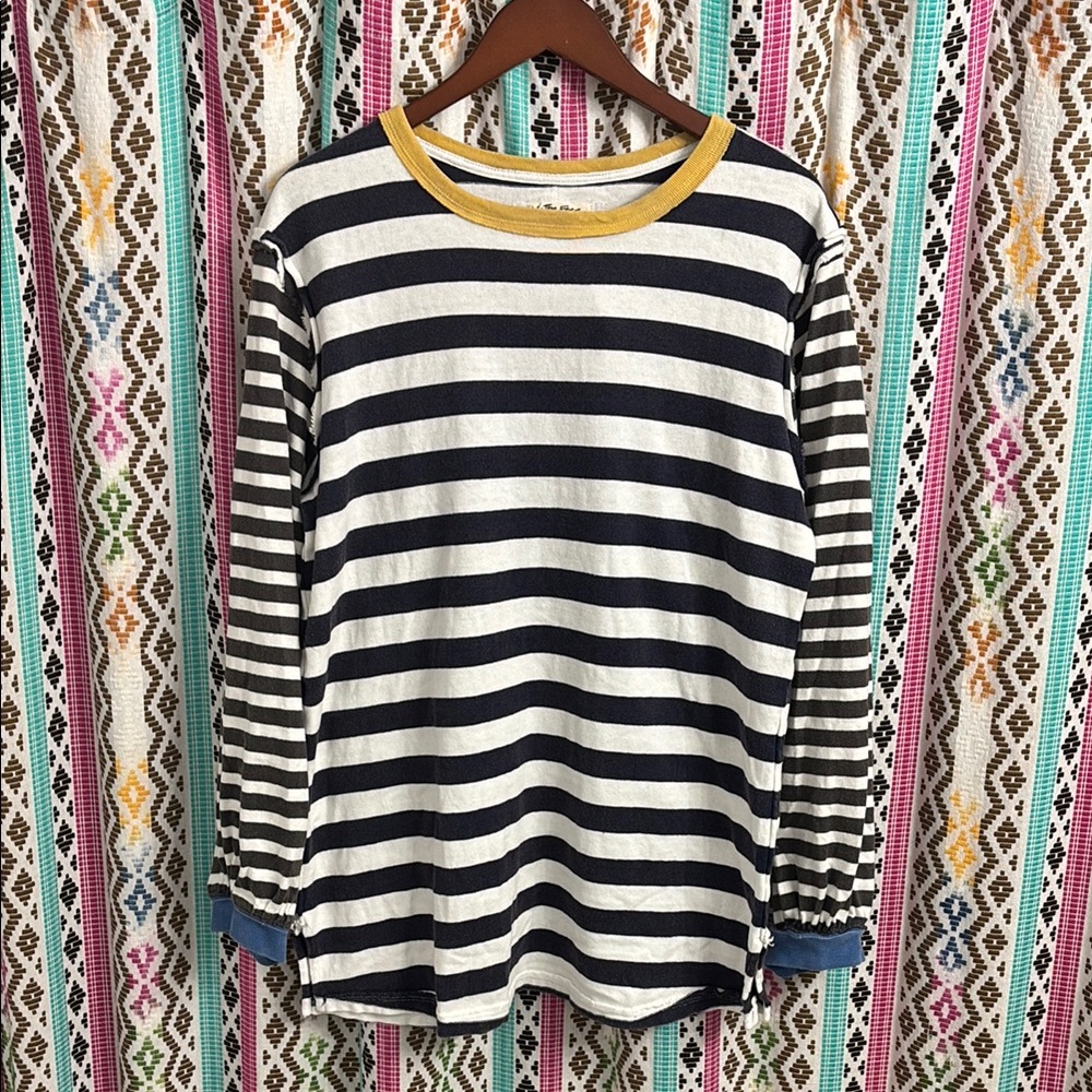 Free People Sawyer Stripe Long Sleeve Tee Large